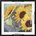 thumbnail image 4 of Art.com Sunflowers in Watercolor I Art Print, Black Frame Wall Art, 21" x 21", 4 of 4
