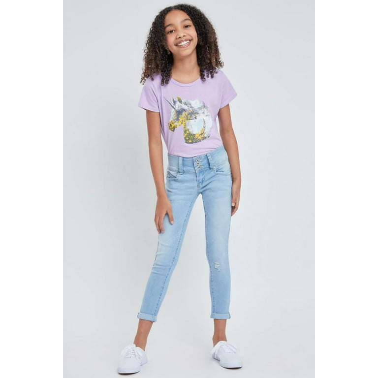 3 button hotsell jeans girl