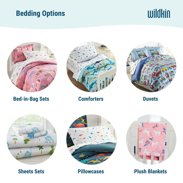 Wildkin Trains Planes & Trucks Plush Throw Blanket - 40"x60" Ultra Soft Blue Blanket For Toddlers & Kids | Lightweight & Machine Washable