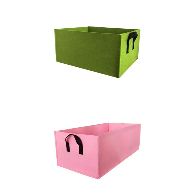 2 piezas de tela no tejida Zulema Bolsas de jardín para flores reutilizables contenedor de plantas de papa 50x30x20cm