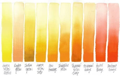 JJEAN-Extra Fine Watercolor 15ml Paint Tube, Permanent Orange, 0.5 Fl Oz (Pack of 1)