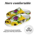 thumbnail image 6 of Fotbe Tiger Swallowtail On Flowers Pattern Women's Fuzzy Curly Fur Memory Foam Loafer Slippers Indoor Outdoor Slippers Winter Home Shoes-42/43, 6 of 7