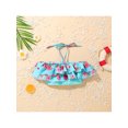 thumbnail image 5 of Liacowi Kid Girl Swimsuit Bikini Two Piece Bathing Suit with Sun Protection Ruffles Swimwear, 5 of 9