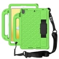 thumbnail image 1 of Shockproof Kids Case for iPad 10.2 9th/8th/7th Generation, Crossbody Strap Hybrid Rugged Kickstand Full Body Protective Cover, Green, 1 of 5