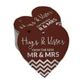thumbnail image 1 of Inkdotpot Hugs & Kisses From The Wedding Bottle Tag Real Silver Foil Favor Hang Tag 50 Pack, 1 of 6
