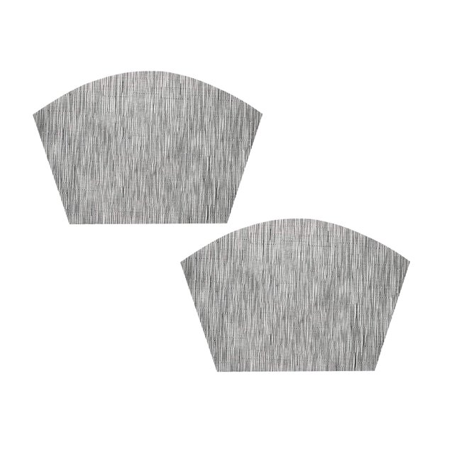 Oleegame 2PC Placemat 4Pcs Autumn Maple Printed Polyester Placemat Festive Setting Mat Dinner Plate Cup With Heat Insulation Mat Gray