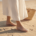 thumbnail image 2 of Women's PVC Jelly Mule Sandals Woven Slip On Waterproof Summer Beach Shoes, 2 of 5