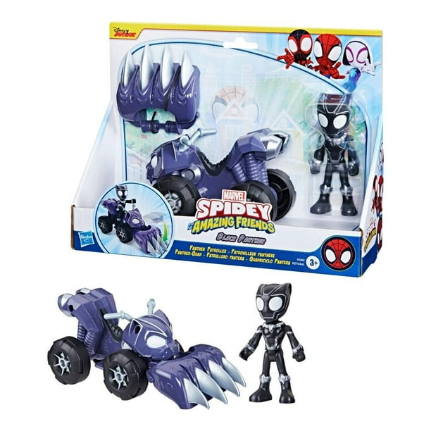 Set de Juego Hasbro Marvel SAF Patrullero Pantera 4 Pulgadas