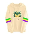 thumbnail image 2 of ICHUANYI Mardi Gras Outfit for Women Mardi Gras Embroidery Sweatshirt Party Carnival Long Sleeve Tees Tops, 2 of 4