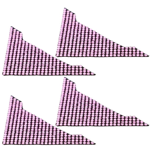 Masteelf 4 Pcs Bumper Guard Protector Sticker Anti-collision Strips for Cars Pink