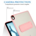 thumbnail image 5 of Case for iPad Air 13" 2024/2025, with Built-in Kickstand Shockproof Rugged Skin-Feel Cover Slim Lightweight Military Grade Drop Protection Cover for iPad Air 13" 2024/2025, Pink, 5 of 7