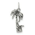 thumbnail image 1 of Sterling Silver Antiqued Palm Tree Charm, 1 of 2