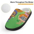 thumbnail image 4 of Bubble Guppies Soft Plush Slippers for Boys Girls Winter Warm Cotton Slippers with Rubber Sole Non-Slip Kid's Slip on Shoes Fluffy House Slippers For Indoor And Outdoor, 4 of 8