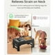 thumbnail image 4 of Comederos elevados para perros de 4 alturas, con soporte elevado y comedero de acero inoxidable de 1,6 l y bebedero a prueba de salpicaduras de 1,1 l para perros medianos y grandes, color, 4 of 5