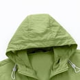 thumbnail image 4 of Sun Protection Hoodie for Men Big and Tall Summer Long Sleeve Elastic Cuffs Adjustable Zip Up Hiking Workout Jackets with Pockets Army Green 3XL, 4 of 8