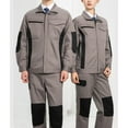 thumbnail image 6 of Zedker Men's Coveralls and Work Jumpsuit for Men Coveralls Long Sleeve Overall Loose Workwear with Pockets,Plus Size Brown S, 6 of 7