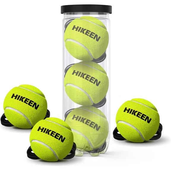 Adoreal 3 Tennis Balls With Strings - Durable Felt Pressurized Tennis Balls