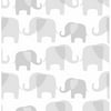 NuWallpaper Grey Elephant Parade Peel & Stick Wallpaper