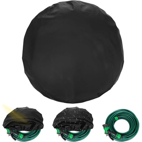 FRKSMD-Hose Cover Garden Hose Reel Cover for Garden Fits 5/8 Inch x 50-100ft Oxford Spun Cloth Protect & Extend Life for Outside, Waterproof, Sun-Proof, Dustproof, Protect & Extend Life
