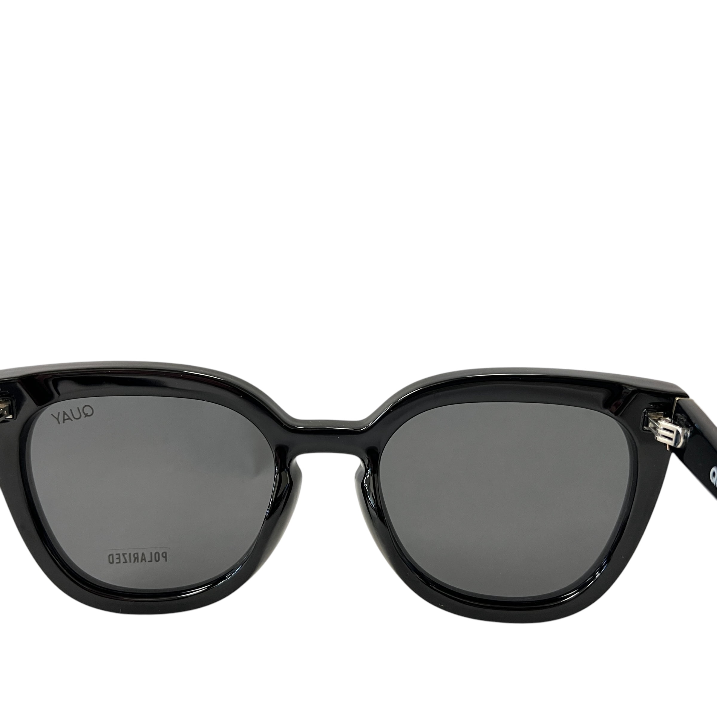 Quay Australia Noosa Sunglasses Black Smoke Polarized Cat 