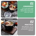 thumbnail image 4 of 1 Set Noodles Bowl Stainless Rice Bowl Anti-scald Bowl Lidded Soup Bowl 1200ml, 4 of 5