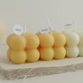 thumbnail image 5 of Sorrowso Small Scented Candle Mini Cube Bubble Shaped Wax Candles Aromatherapy for Home Bedroom Wedding Festival Party Decoration, 5 of 19