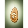 thumbnail image 2 of Earthwood 156158 4-6 in. Bark Slice with Angel Olive Wood Ornament, 2 of 4