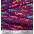 thumbnail image 2 of Soimoi Cotton Cambric Fabric Bubbles & Fish Ocean Fabric Prints by Yard 56 Inch Wide, 2 of 2