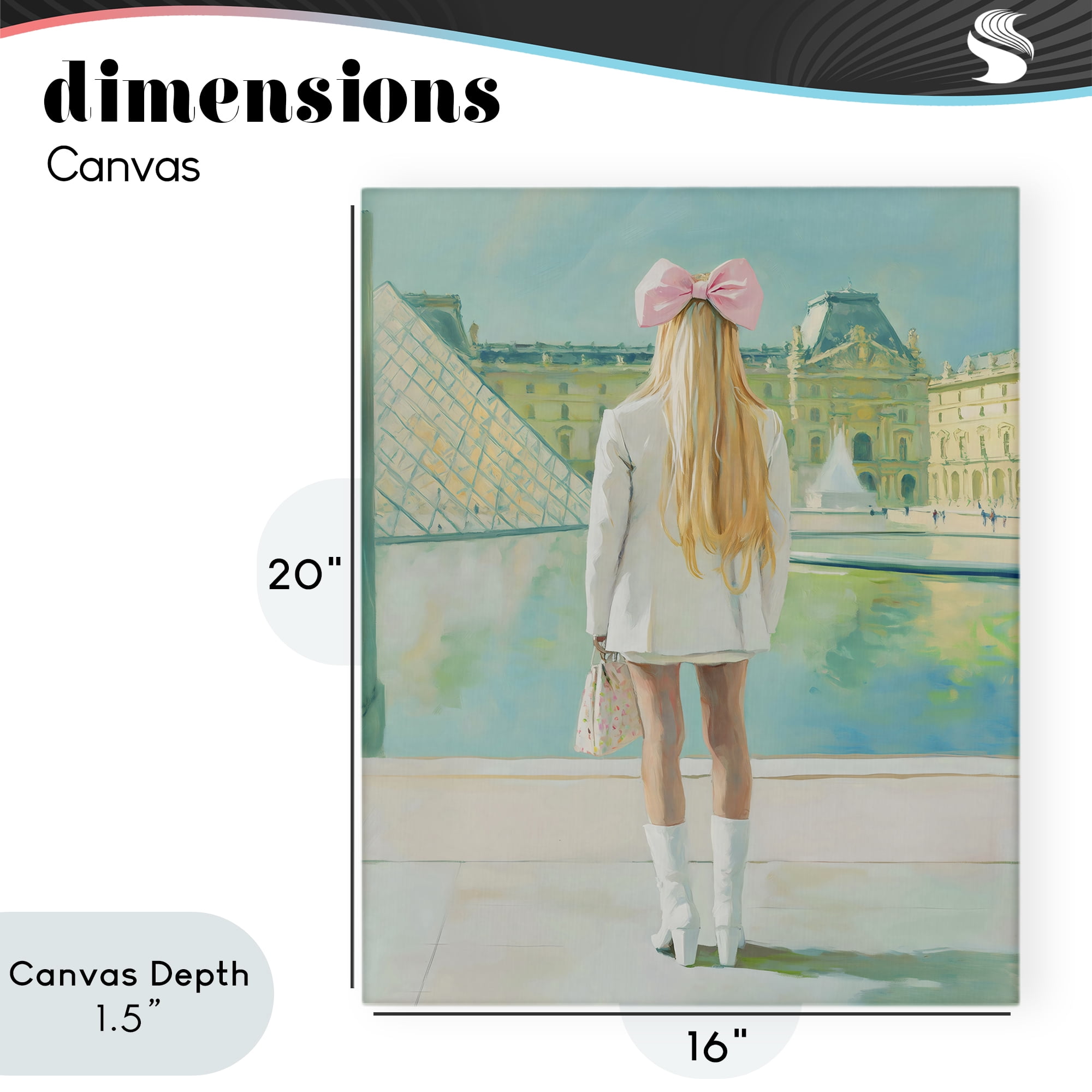 Stupell Industries Girl In Paris Observing Canvas Wall Art, design by The Prints Vibe
