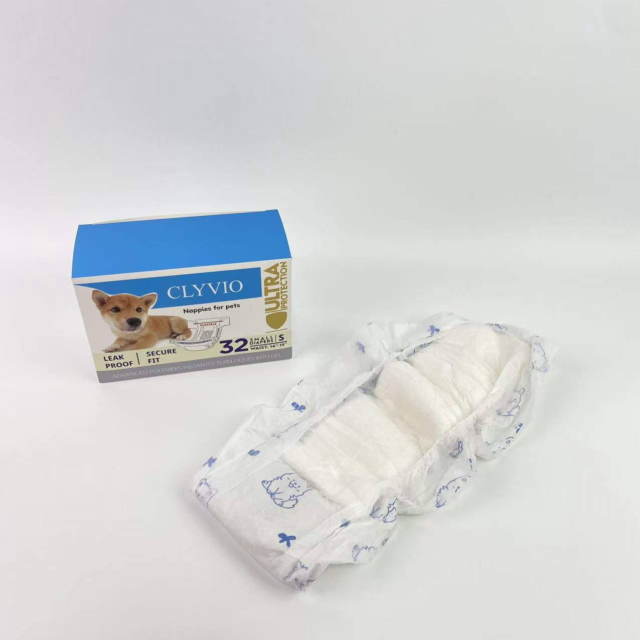 CLYVIO Nappies for pets, CLYVIO Nappies for pets,Dog Diaper Liners Super Soft and Absorbent Dog Diaper Booster Pads for Male Dog Belly Bands or Female Dog Diapers