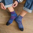 thumbnail image 3 of Fuzoiu Ireworks In The Night Sky Print Adult Socks, Crew Moisture-wicking Socks, Unisex Cushion Crew Socks,Casual Sports Ankle Socks, 3 of 7