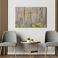 thumbnail image 3 of Unframed Cross Floral Wall Art Christian Oil Painting Canvas Prints Religious Posters Church Graffiti Paintings Pictures Ready To Hang (Unframed, Flower Cross), 3 of 3