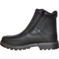 thumbnail image 4 of bravo! Men Waterproof Winter Boot DEAN-12 with Fur Lining and Double Zipper Black Men Size 11, 4 of 8