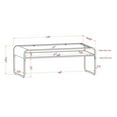 thumbnail image 7 of Furniture of America Mexller Contemporary Glass Top Coffee Table in Gold, 7 of 7