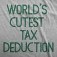 thumbnail image 2 of Worlds Cutest Tax Deduction Baby Bodysuit Funny Government Taxaxtion Deductible Jumper for Infants, 2 of 8