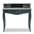 thumbnail image 4 of Baxton Studio Celestine French Provincial Blue Spruce Finished Wood Accent Writing Desk, 4 of 11
