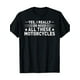 thumbnail image 2 of [Cotton Motorcycle Tee] Cotton Casual T-Shirt - "Yes, I Really Do Need All These Motorcycles" Print, Crew Neck, Short Sleeve, Regular Fit, All-Season Knit Fabric Tee, 2 of 7