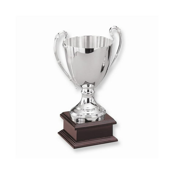 FB Jewels 10.5 Inch Silver-plated Wood Base Trophy