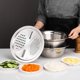 thumbnail image 1 of ADDHAT 1Jgo Rallador Para Verduras Con Ergonómico Y Colador Plateado, 1 of 8