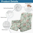 thumbnail image 5 of FUIALDOLG Pink Rose Flower Pattern Recliner Sofa Covers Home Decoration Recliner Chair Covers Couch Cover for Reclining Couches with Side Pockets Elastic Furniture Protector, 5 of 7
