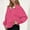 Hot Pink, variant on Women's Polka Dot Sweatshirt Half Zip V Neck Pullover Casual Long Sleeve Shirts Winter Fleece Warm Sweatshirts Tops Pink XXL