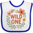 thumbnail image 3 of Inktastic Wild One Floral First Birthday Boys or Girls Baby Bib, 3 of 4
