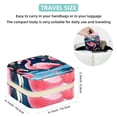 thumbnail image 5 of Flamingo Travel Portable Square Jewelry Box for Rings, Earrings, Necklaces, Bracelets - Girls and Women, 5 of 6