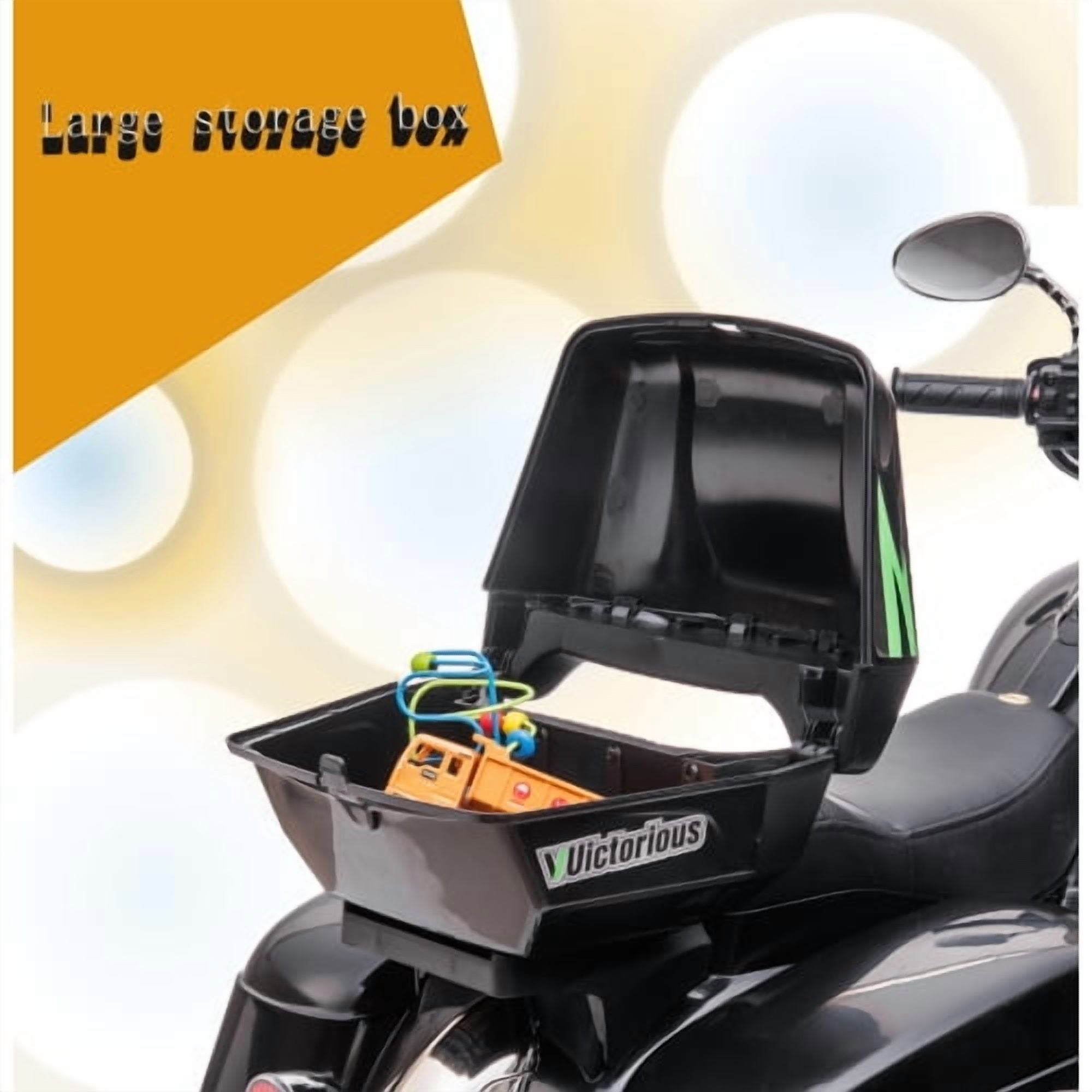 Kids Electric motorcycle 12V two seat motorcycle for kids,Motorbike for Kids with Key start /3 wheels Headlight/Storage Box/ two motor/ two seat,kids motorcycle,ride on motorcycle