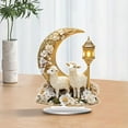 thumbnail image 5 of JoyMoreHome Moon Tabletop Ornament, Sheep Display 2D Plane Housewarming Gift, Interior Design Centerpiece Table Decoration for Living Room, Tabletop & Home, 5 of 7