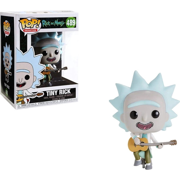 Funko 34215 POP Vinil: Rick & Morty: Tiny Rick con Guitarra (Exc) Morty, Multi