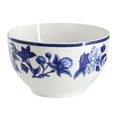 thumbnail image 5 of Elama Cattleya Orchid 16 Piece Round Porcelain Dinnerware Set in Blue and White, 5 of 10