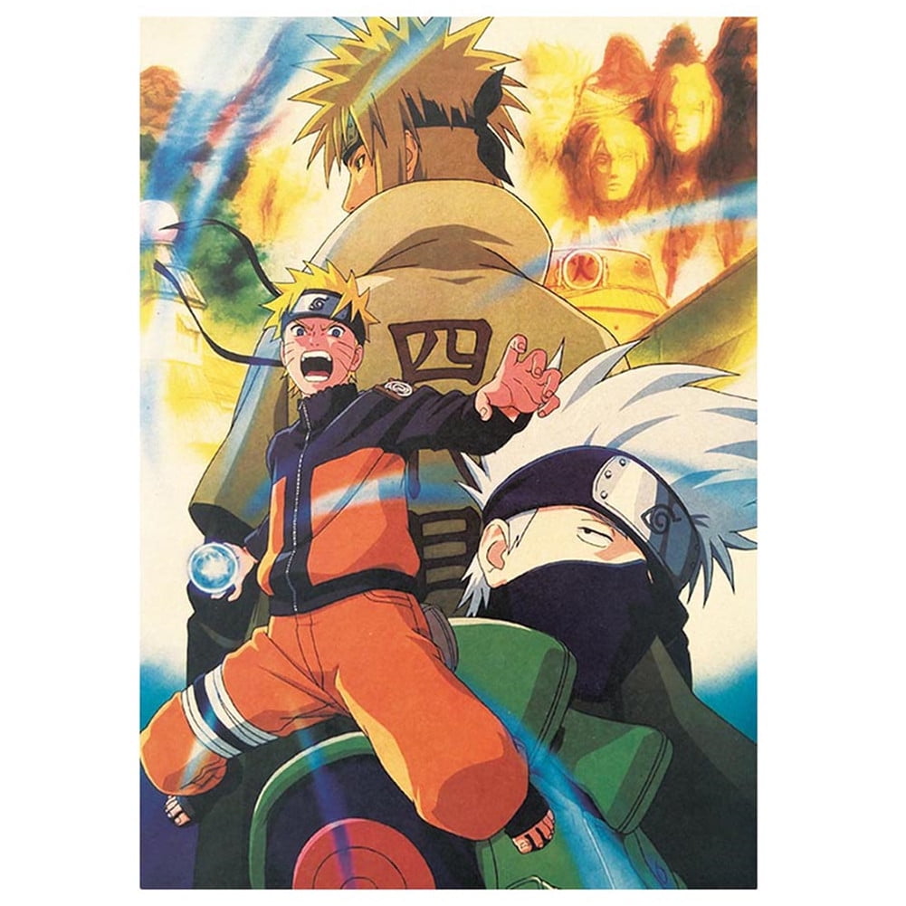 cyan oak naruto poster 50 5x35cm 20 x13 8 japanese animation naruto shippuden no fading art print poster for kids teens and anime fans walmart com