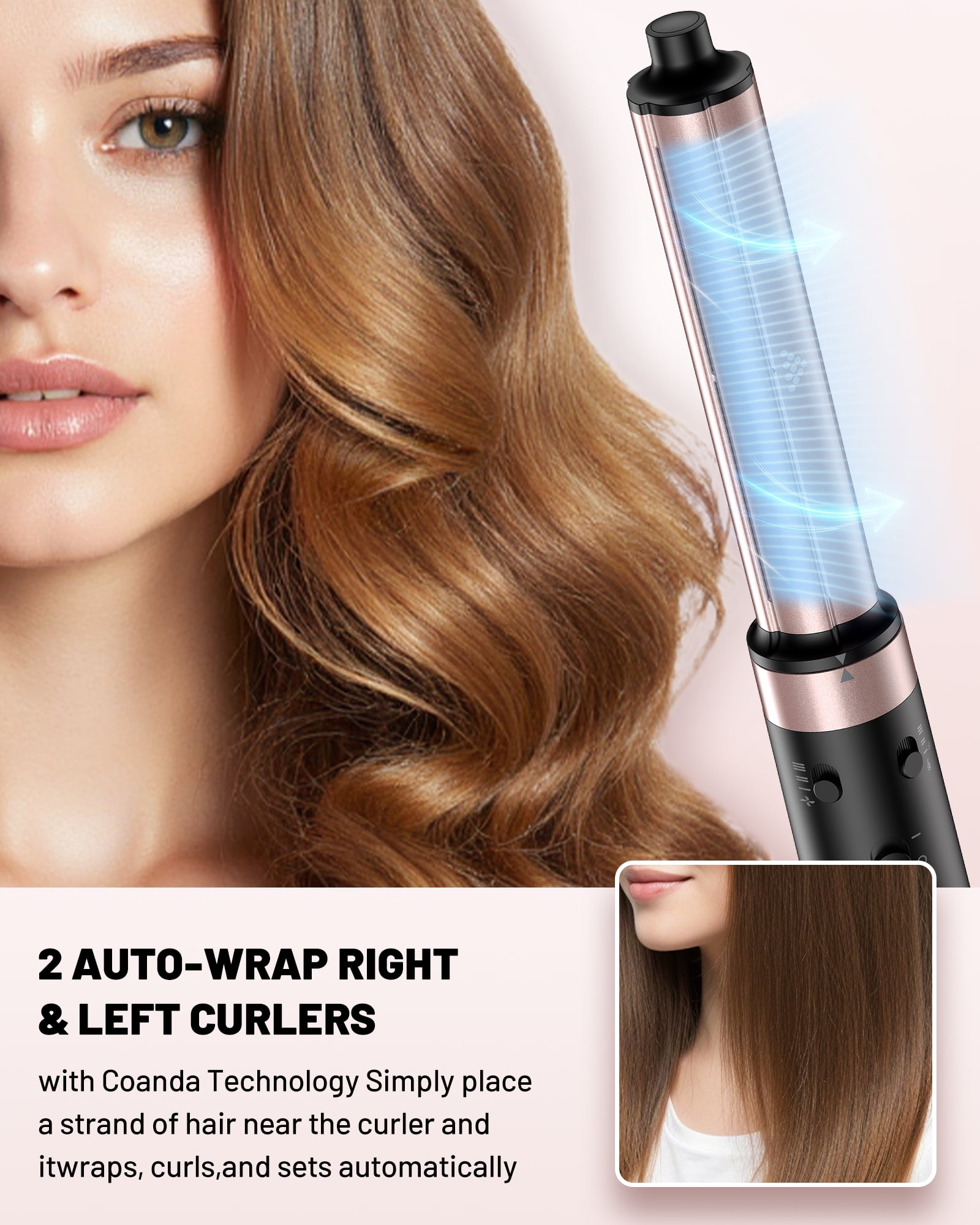 5 in 1 Professional Hot Air Styler Dual Voltage Hair Dryer Brush