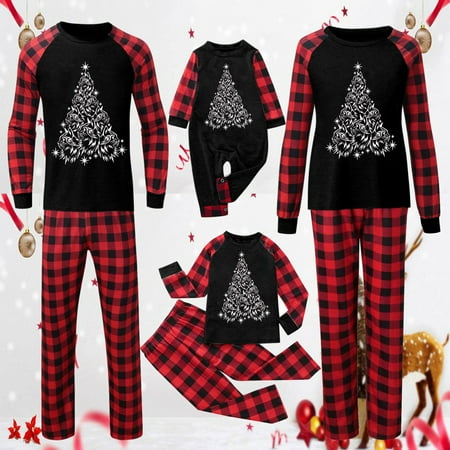 

Nehekpu Pajama Sets for Women 2 Piece Christmas Pajamas for Family Matching Christmas Pajama Set Sleeve Child （Mom) Matching Pajamas for Couples Family Christmas Pajamas Matching Sets Red M